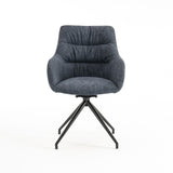Eva Swivel Dining Chair with Arms