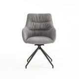 Eva Swivel Dining Chair with Arms