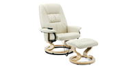 Tuscany Swivel Recliner Chair with Foot Stool