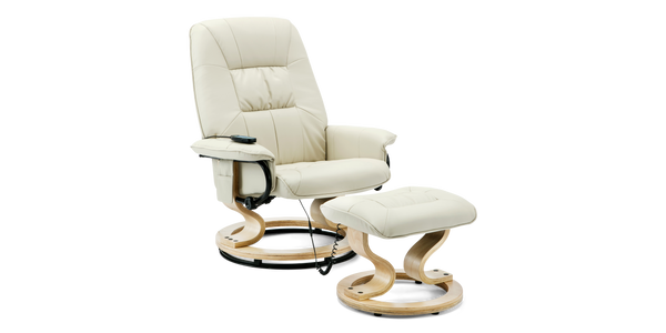 Tuscany Swivel Recliner Chair with Foot Stool