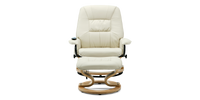 Tuscany Swivel Recliner Chair with Foot Stool