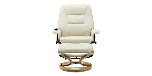 Tuscany Swivel Recliner Chair with Foot Stool