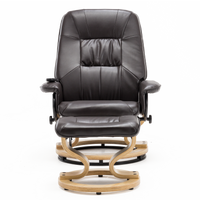 Tuscany Swivel Recliner Chair with Foot Stool