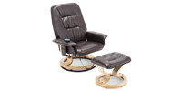 Tuscany Swivel Recliner Chair with Foot Stool
