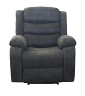 Boston Manual Latch Fabric Recliner Chair in Grey