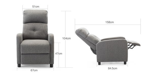 Milton Push Back Recliner Chair