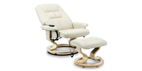 Tuscany Swivel Recliner Chair with Foot Stool