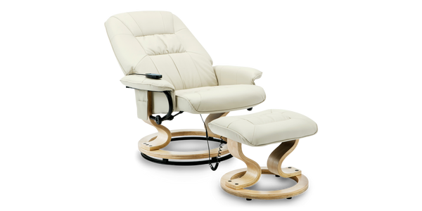 Tuscany Swivel Recliner Chair with Foot Stool