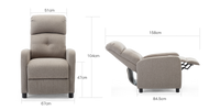 Milton Push Back Recliner Chair