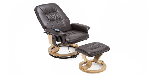 Tuscany Swivel Recliner Chair with Foot Stool