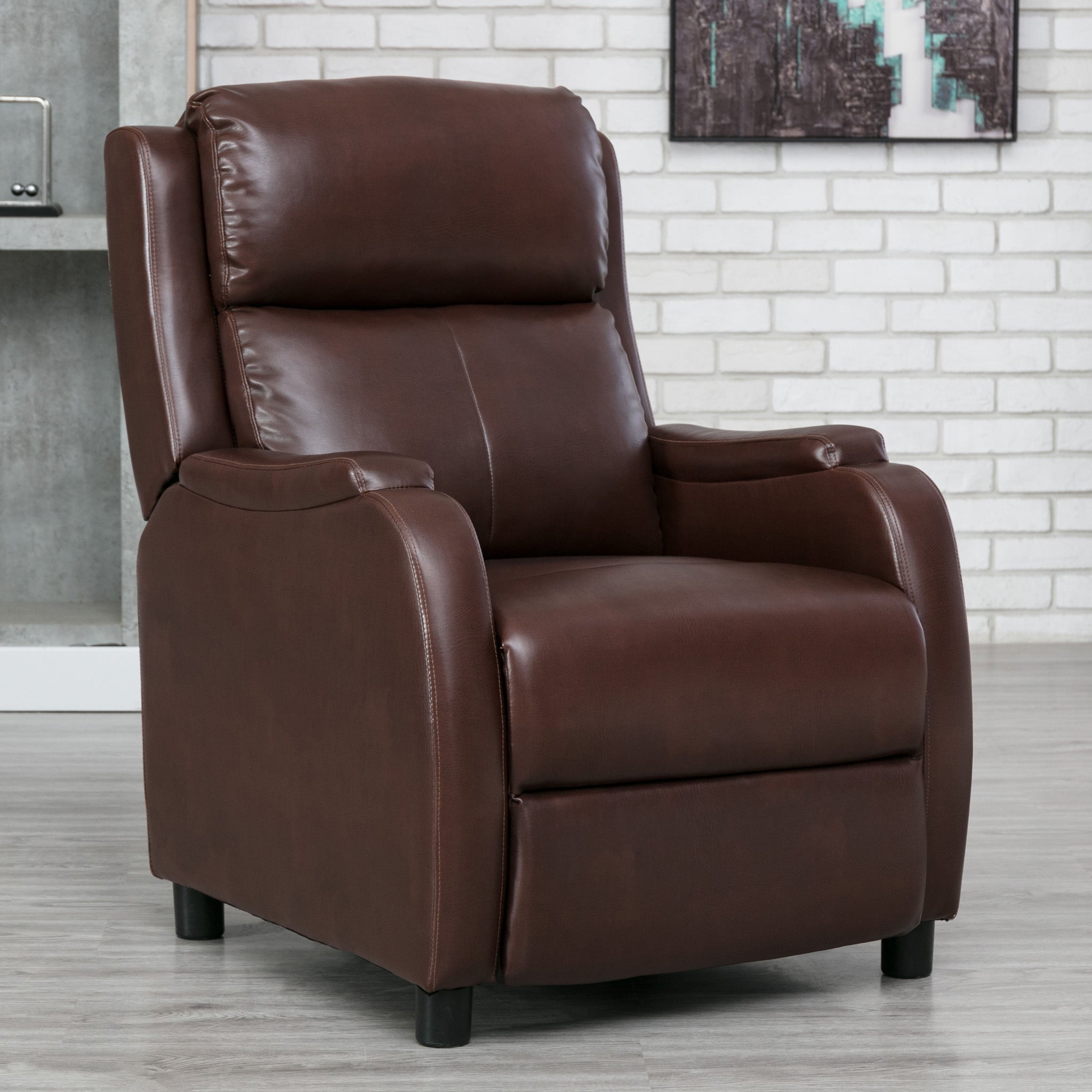  Our Latest Small Recliner: The Churwell Leather Push Back 