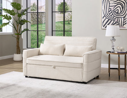 Introducing Jasper: 2 Seater Pull Out Sofa Bed in Boucle
