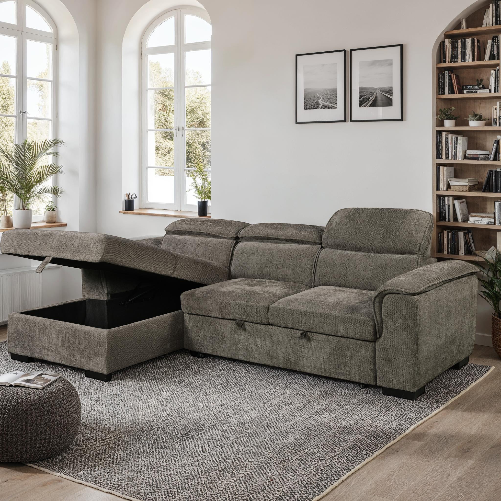  The Tivoli: Pull Out Sofa Bed With Storage - Furniture Online 