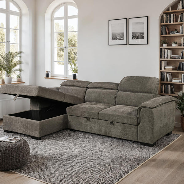 The Tivoli: Pull Out Sofa Bed With Storage - Furniture Online