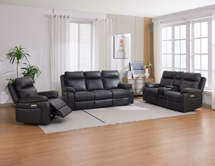 Vinson: Electric Recliner Sofa with USB charging and Bluetooth