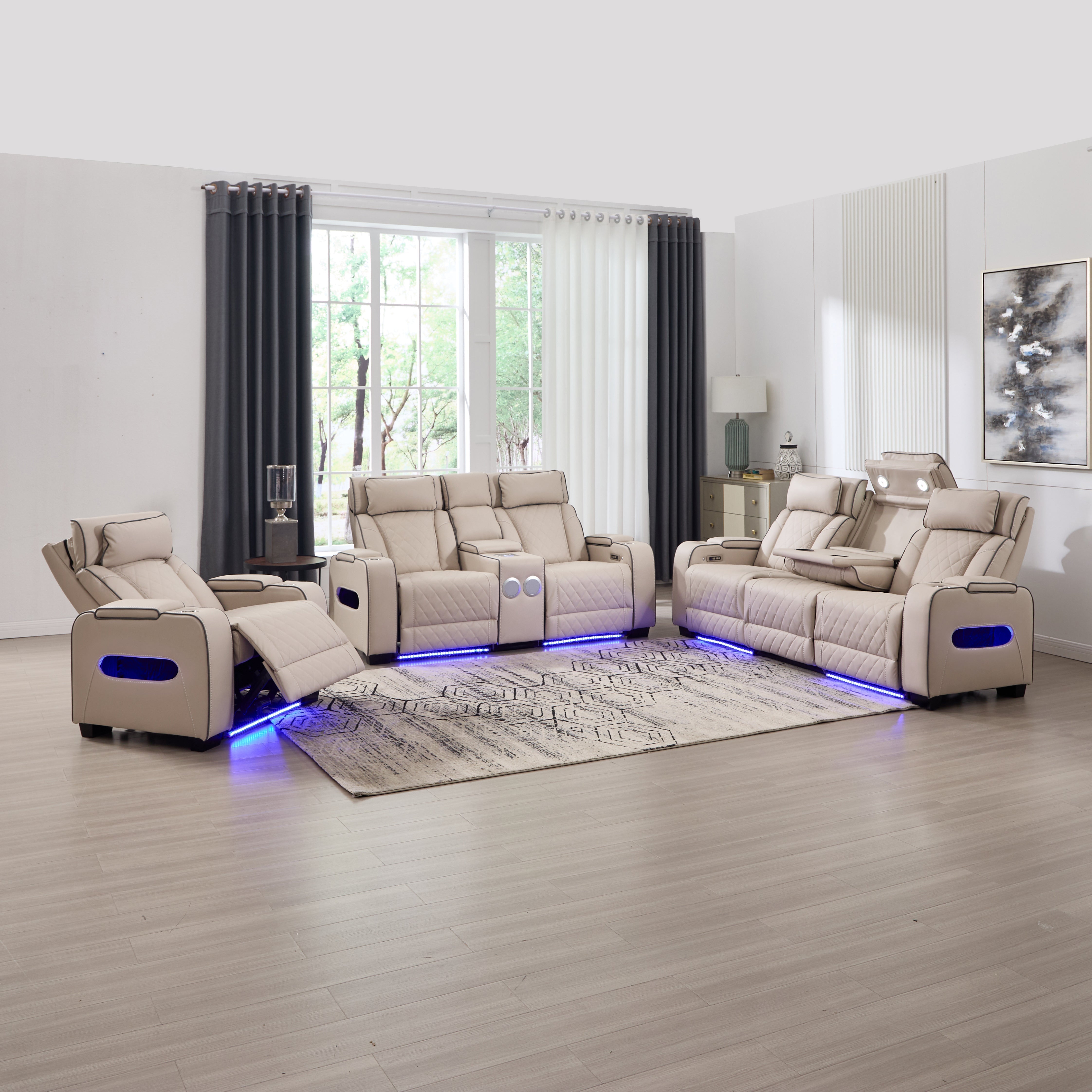  Capri: Power Recliner Cinema Sofa Set 