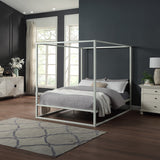 Ashwell Four Poster White Metal Bed Frame