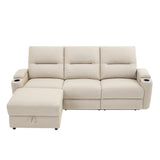 Avery 3 Seater Electric Recliner Chaise Lounge Sofa