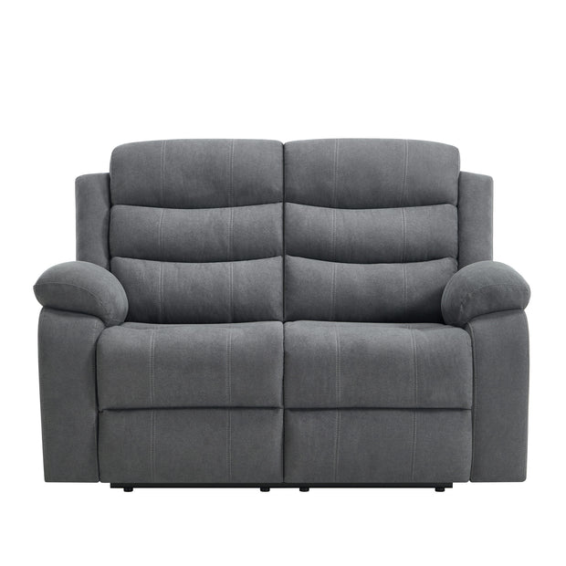 Boston Manual Latch 2 Seater Fabric Recliner Sofa