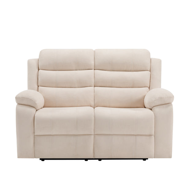 Boston Manual Latch 2 Seater Fabric Recliner Sofa