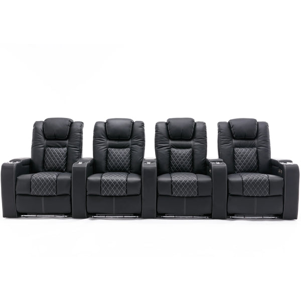 Broadway 4 Seater Recliner Cinema Chair