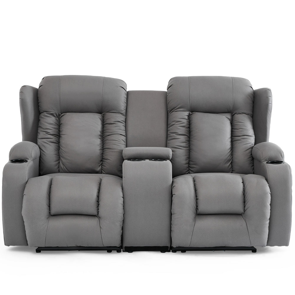 Caesar 2 Seater Recliner Sofa with Drinks Console