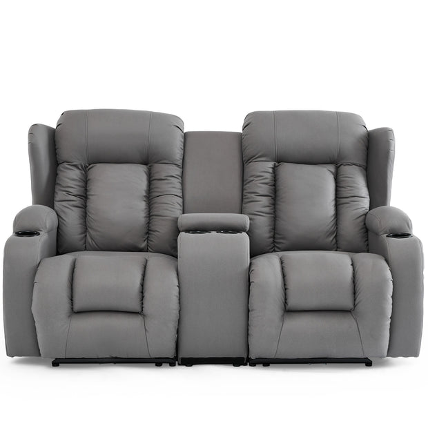 Caesar 2 Seater Recliner Sofa with Drinks Console