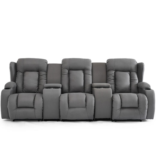 Caesar 3 Seater Recliner Sofa with Drinks Console