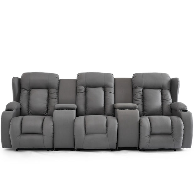 Caesar 3 Seater Recliner Sofa with Drinks Console