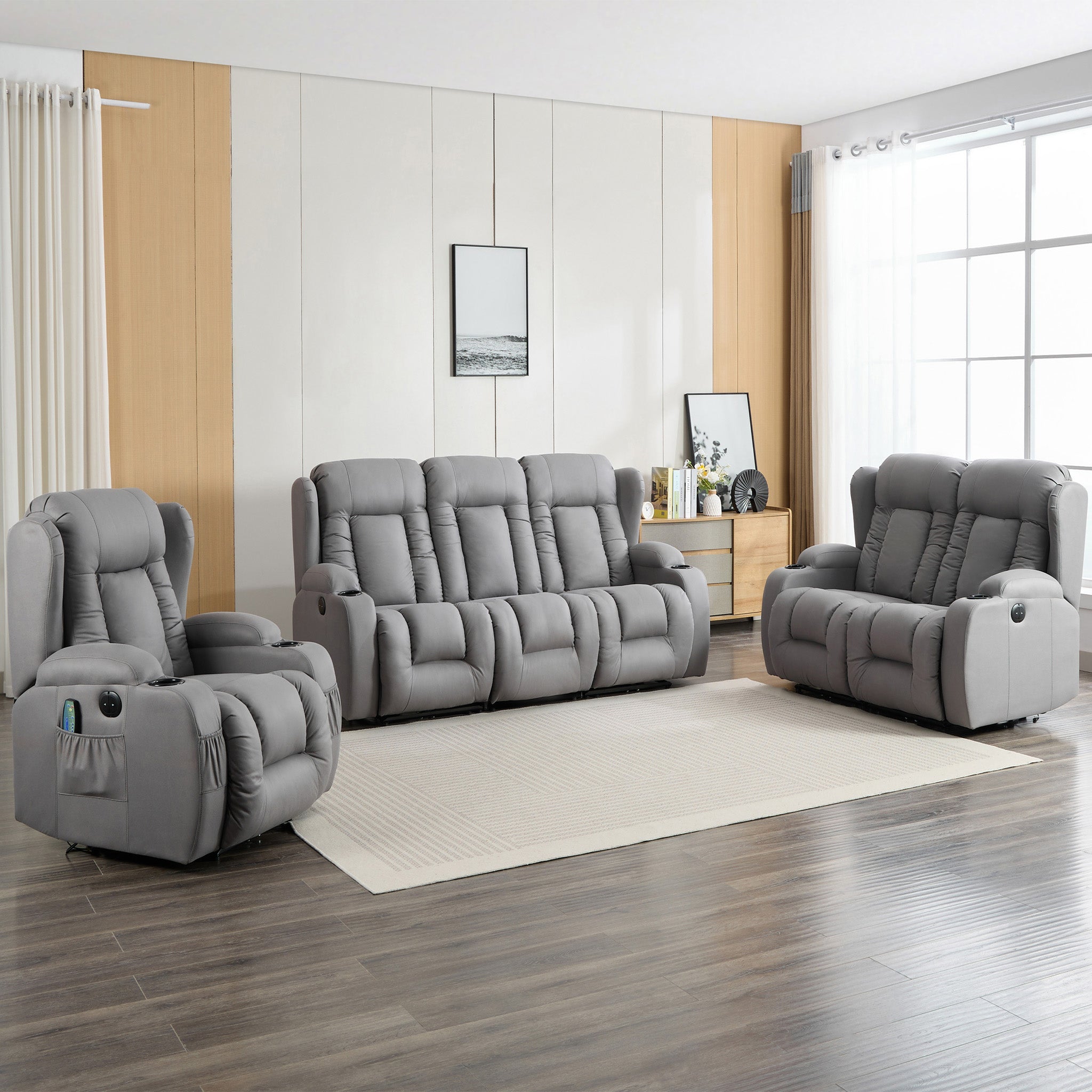 Caesar 2+3 Seater Recliner Sofa Set – Furniture Online
