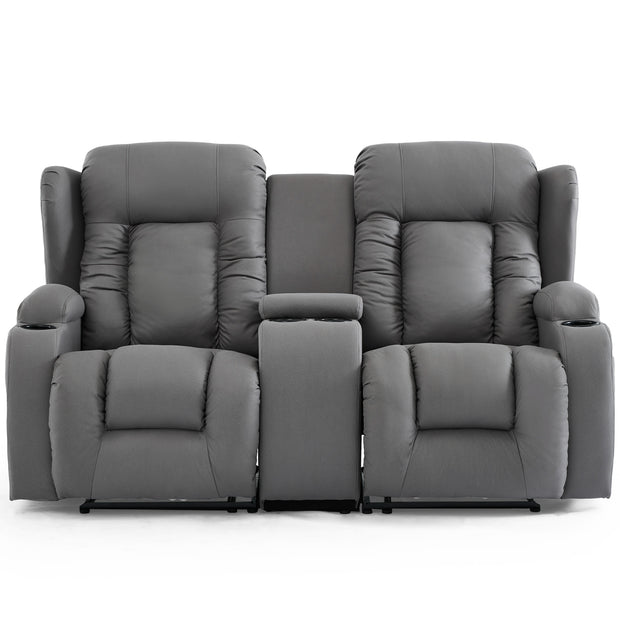 Caesar 2 Seater Recliner Sofa with Drinks Console