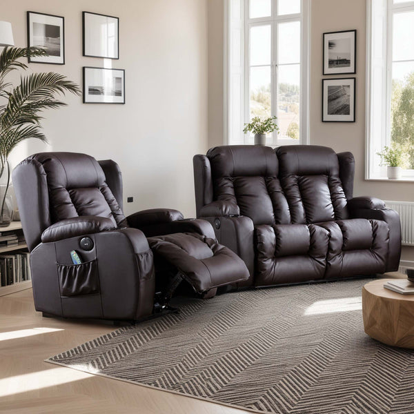 Caesar 1+2 Seater Recliner Sofa Set