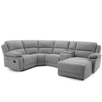 Dublin 4 Seater Fabric Corner Recliner Sofa