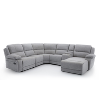 Dublin 5 Seater Fabric Corner Recliner Sofa