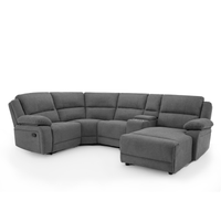 Dublin 4 Seater Fabric Corner Recliner Sofa