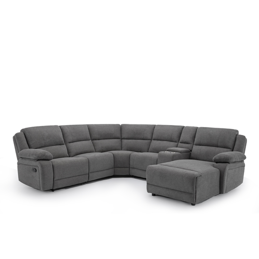 Dublin 5 Seater Fabric Corner Recliner Sofa