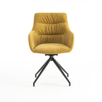 Eva Swivel Dining Chair with Arms