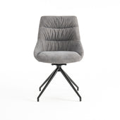 Eva Velvet Swivel Dining Chair without Arms