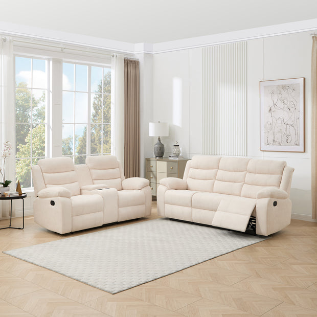 Boston 2+3 Seater with Drinks Console Recliner Sofa Set