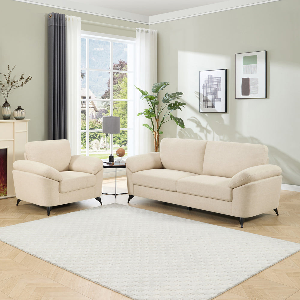 Malmo Fabric 1+3 Seater Sofa Set