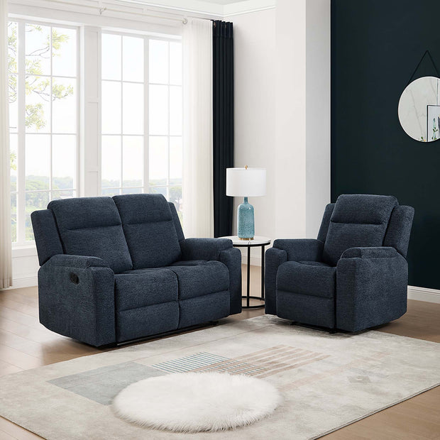 Orka 1+2 Seater Fabric Manual Recliner Sofa Set