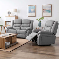Seattle 1+2 Seater Fabric Recliner Sofa Set