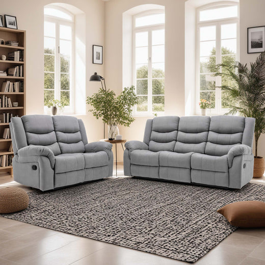 Seattle 2+3 Seater Fabric Recliner Sofa Set