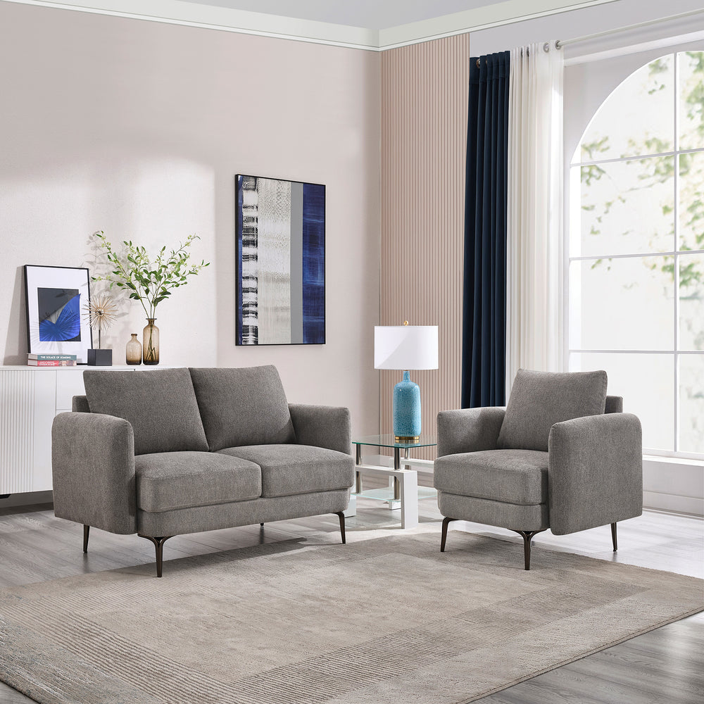 Sofia 1+2 Seater Fabric Sofa Set