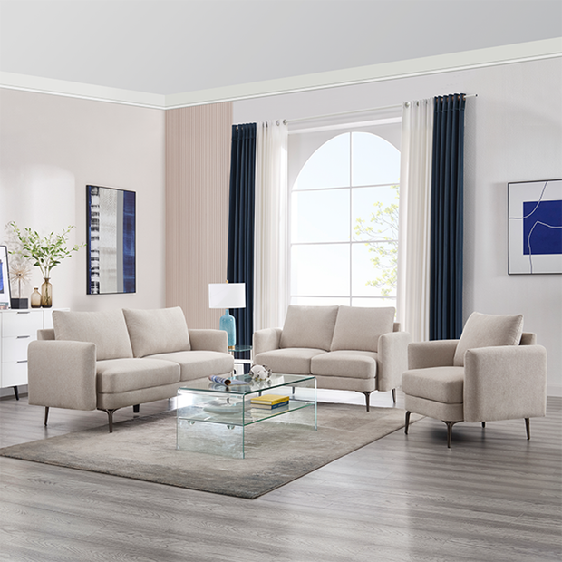 Sofia 1+2+3 Seater Fabric Sofa Set