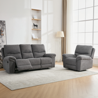 Fosse 1 +3 Seater Fabric Manual Recliner Sofa Set