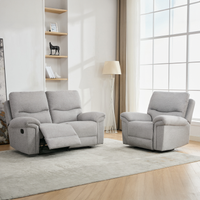 Fosse 1 + 2 Seater Fabric Manual Recliner Sofa Set