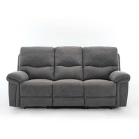 Fosse 3 Seater Fabric Manual Recliner Sofa