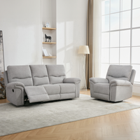 Fosse 1 +3 Seater Fabric Manual Recliner Sofa Set