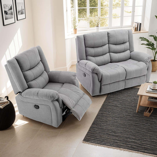 Seattle 1+2 Seater Fabric Recliner Sofa Set
